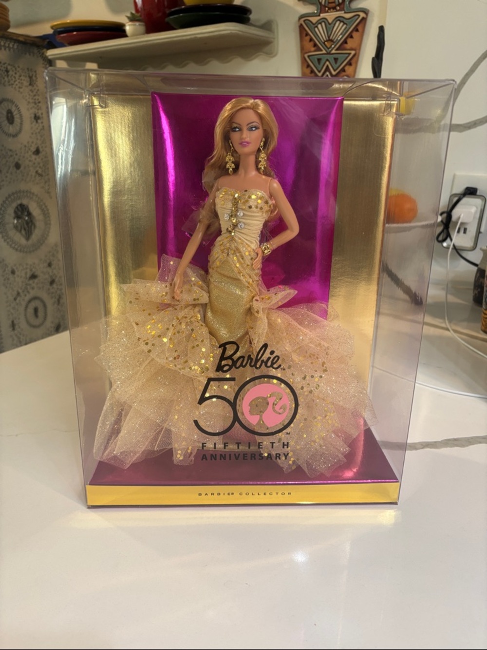 Barbie Gold and Pink 50th Anniversary Collector Doll